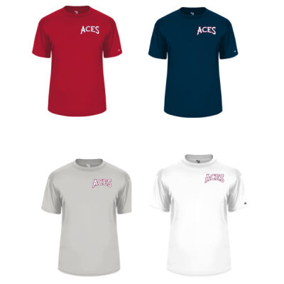 Auburn Aces Dri Fit Front left chest Wording Shirt Thumbnail