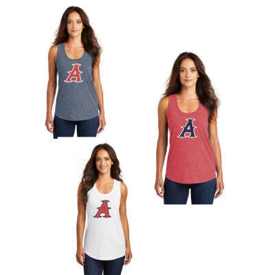 Auburn Aces Tri Blend A Logo Ladies Tank Top Thumbnail